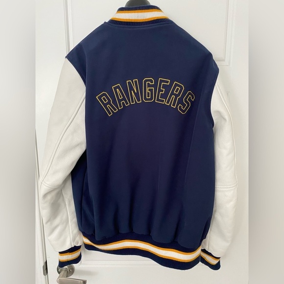 IRONHEAD Navy Blue Full Zip Long Sleeves Varsity Jacket in Medium - Picture 2 of 11